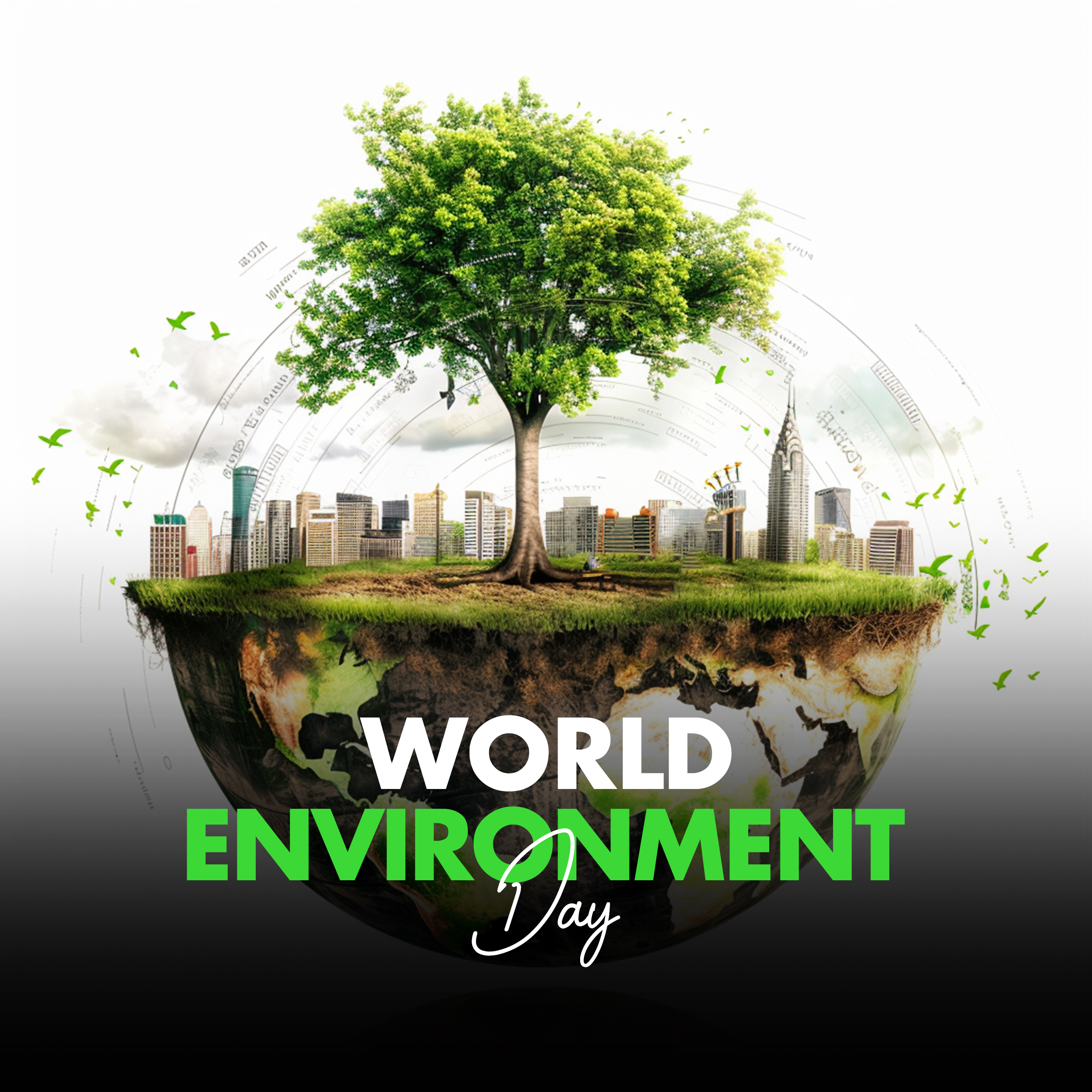 Team working on environmental project